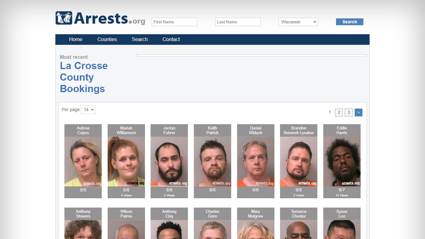 La Crosse County Arrests and Inmate Search